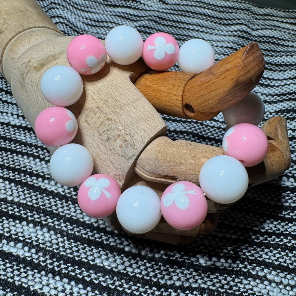 ❤️‍🔥3/10$ Baby punk and white  bracelet
